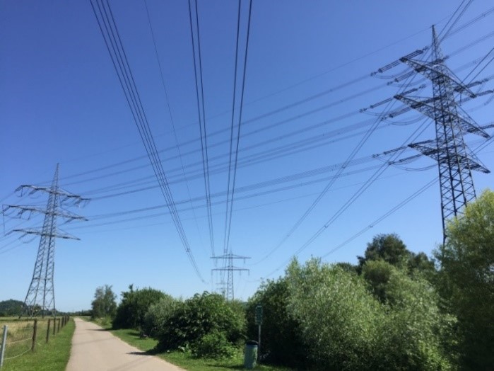 Kreuzungssituation nördlich UW Eichstetten Quelle: Foto enpros Netzverstärkung Daxlanden Eichstetten